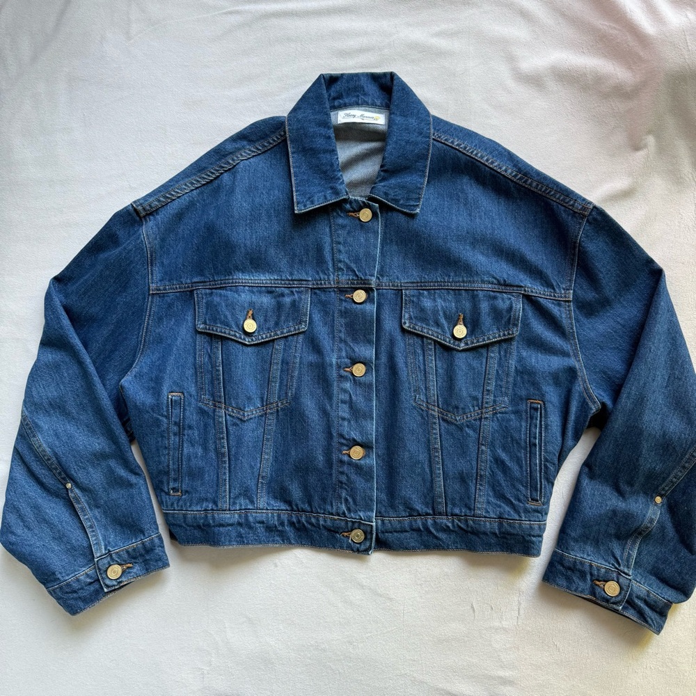 HEAVY MANNERS 1993 BLUE DENIM JACKET SIZE SMALL